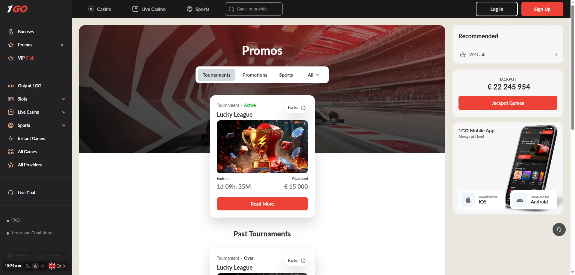 1GO Casino promo code TIPSGG welcome bonus offer 2026
