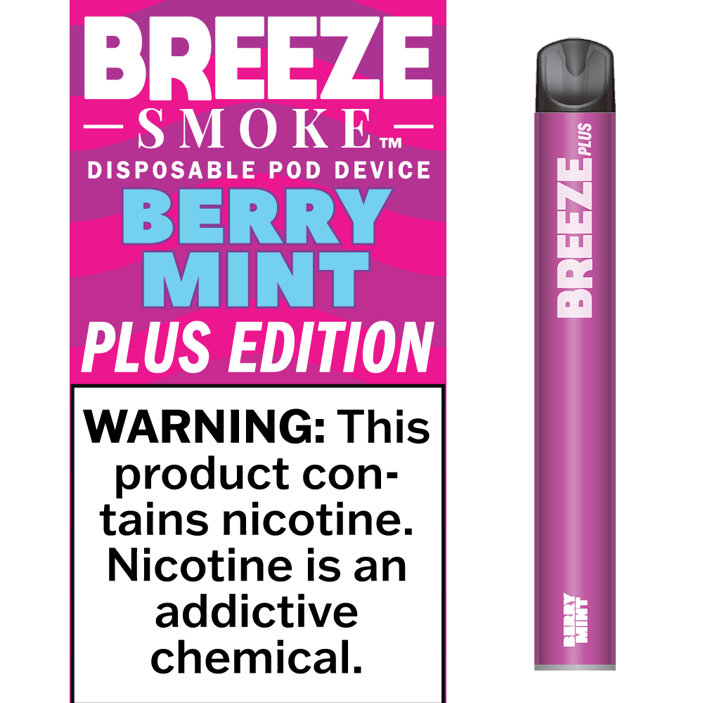 Breeze Plus Berry Mint – Disposable Vape Flavors